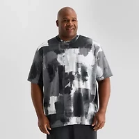 Shaquille O'Neal XLG Knit Oversized Mens Crew Neck Short Sleeve Active Big and Tall T-Shirt