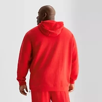 Shaquille O'Neal XLG Double Knit Pique Mens Long Sleeve Active Big and Tall Hoodie