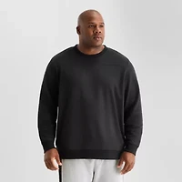 Shaquille O'Neal XLG Double Knit Mens Round Neck Long Sleeve Big and Tall Sweatshirt