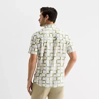 Stylus Mens Short Sleeve Button-Down Shirt