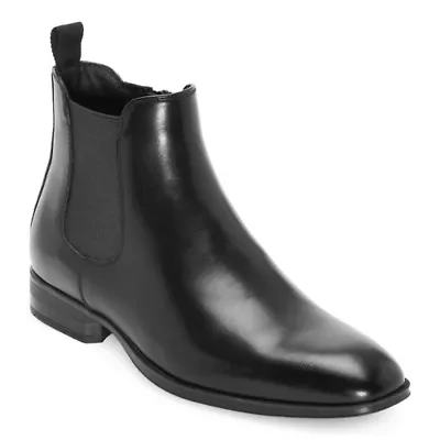 J. Ferrar Mens Stanwell Flat Heel Chelsea Boots