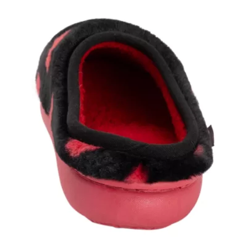 Muk Luks Hearts Slipper Womens Memory Foam Slip-On Slippers
