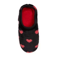 Muk Luks Hearts Slipper Womens Memory Foam Slip-On Slippers