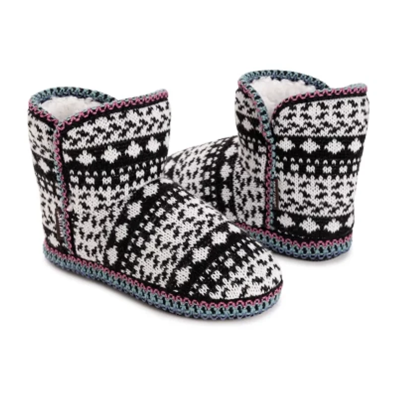 Muk Luks Leigh Slipper Womens Memory Foam Slip-On Slippers