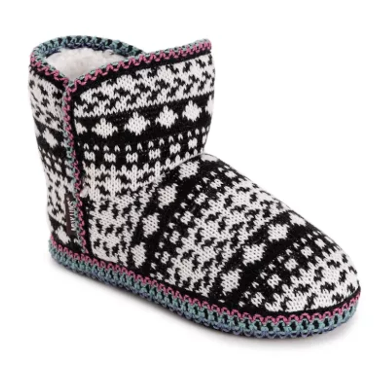 Muk Luks Leigh Slipper Womens Memory Foam Slip-On Slippers
