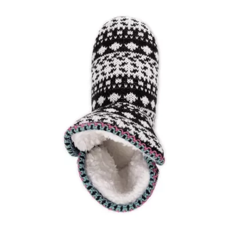 Muk Luks Leigh Slipper Womens Memory Foam Slip-On Slippers