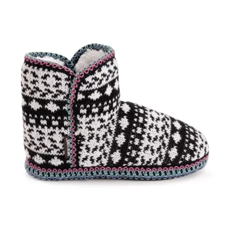 Muk Luks Leigh Slipper Womens Memory Foam Slip-On Slippers