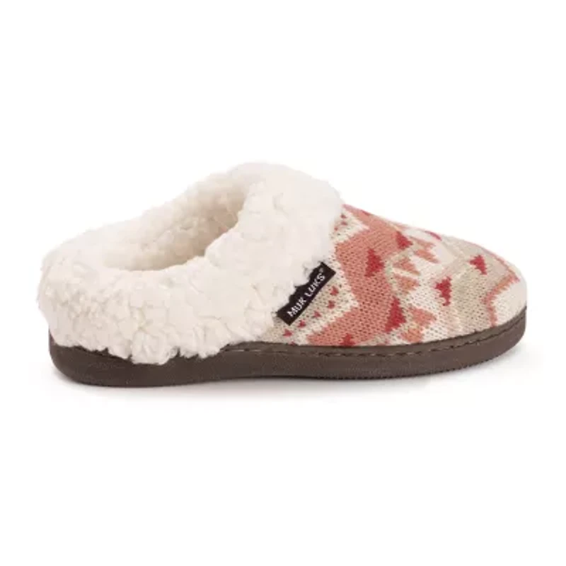 Muk Luks Suzanne Slipper Womens Memory Foam Slip-On Slippers