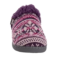Muk Luks Suzanne Slipper Womens Memory Foam Slip-On Slippers