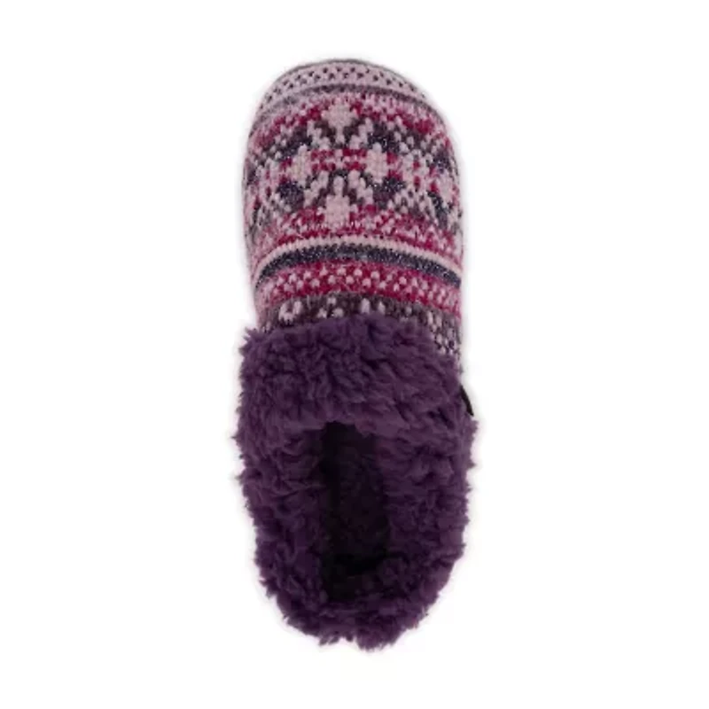Muk Luks Suzanne Slipper Womens Memory Foam Slip-On Slippers