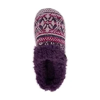 Muk Luks Suzanne Slipper Womens Memory Foam Slip-On Slippers