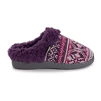 Muk Luks Suzanne Slipper Womens Memory Foam Slip-On Slippers