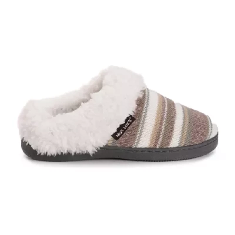 Muk Luks Suzanne Slipper Womens Memory Foam Slip-On Slippers