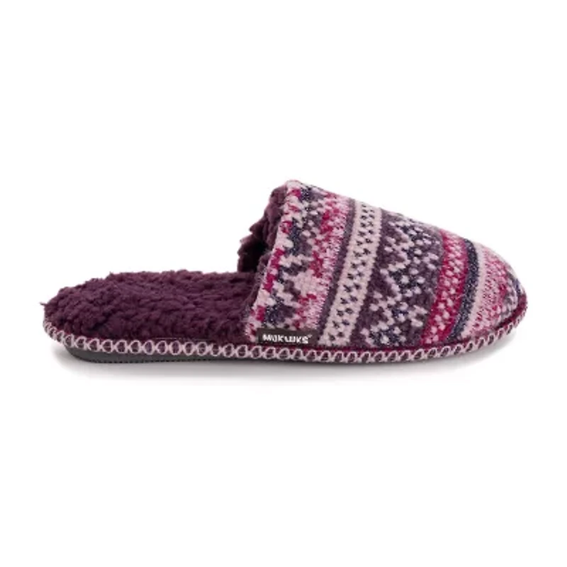 Muk Luks Ashlie Slipper Womens Memory Foam Slip-On Slippers