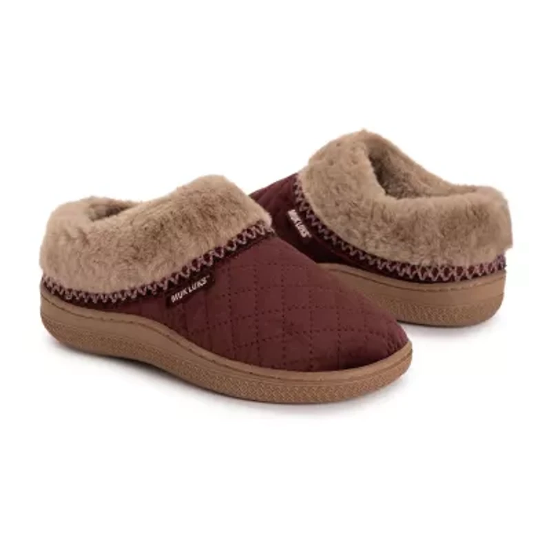 Muk Luks Charlee Slipper Womens Memory Foam Slip-On Slippers