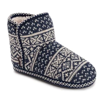 Muk Luks Leigh Slipper Womens Memory Foam Slip-On Slippers