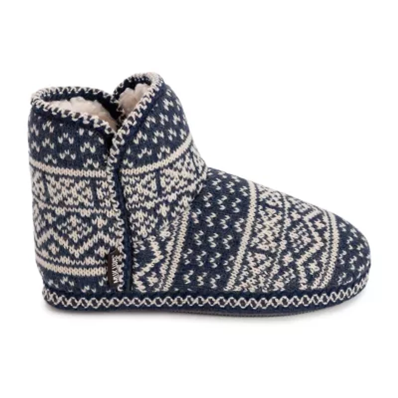 Muk Luks Leigh Slipper Womens Memory Foam Slip-On Slippers