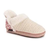 Muk Luks Magdalena Slipper Womens Memory Foam Slip-On Slippers