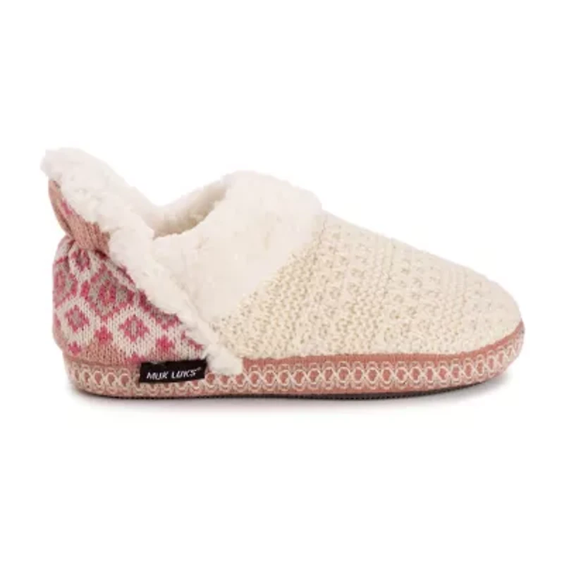 Muk Luks Magdalena Slipper Womens Memory Foam Slip-On Slippers