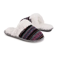 Muk Luks Frida Slipper Womens Memory Foam Slip-On Slippers