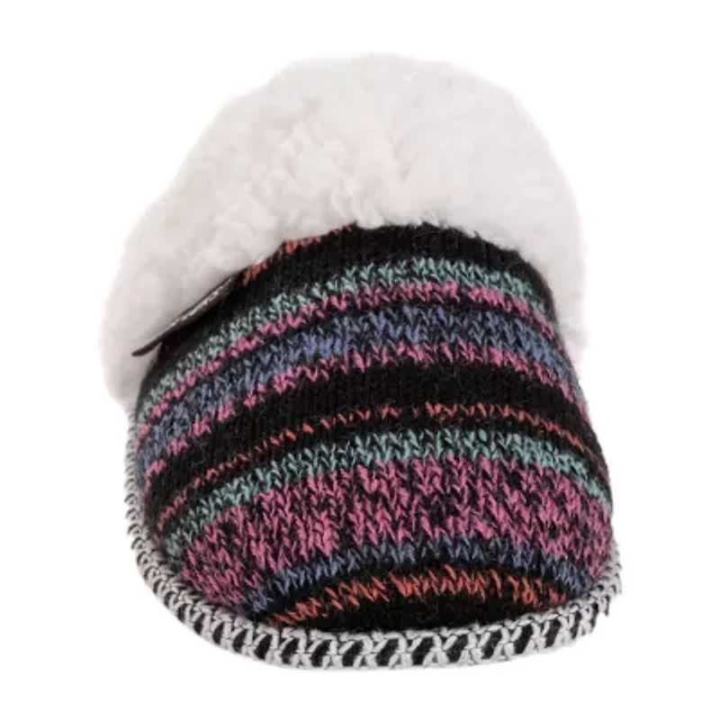 Muk Luks Frida Slipper Womens Memory Foam Slip-On Slippers