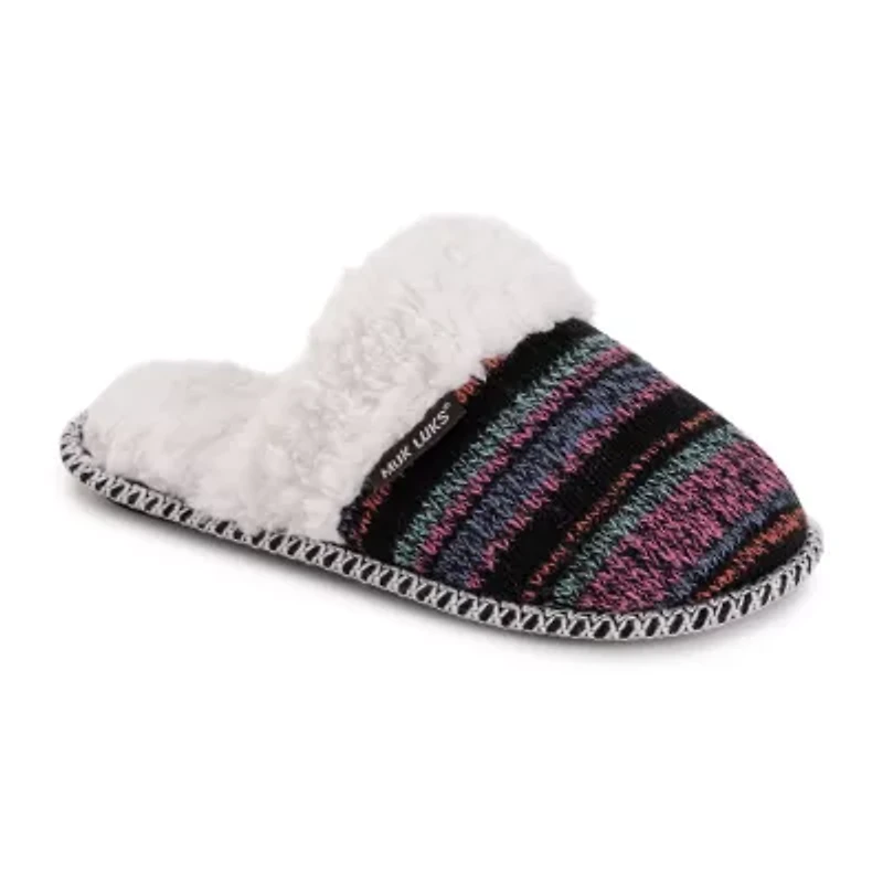Muk Luks Frida Slipper Womens Memory Foam Slip-On Slippers