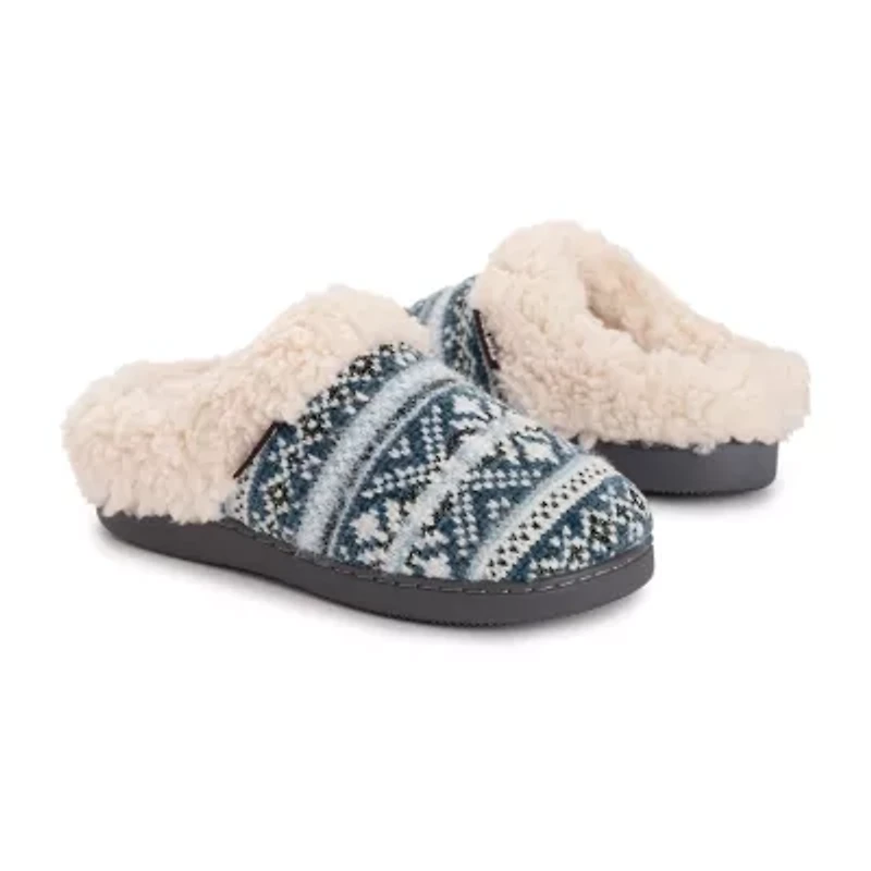 Muk Luks Suzanne Slipper Womens Memory Foam Slip-On Slippers