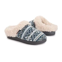 Muk Luks Suzanne Slipper Womens Memory Foam Slip-On Slippers