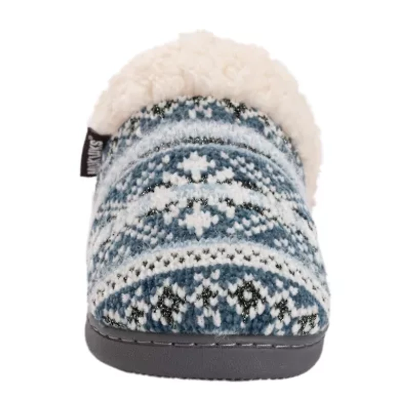 Muk Luks Suzanne Slipper Womens Memory Foam Slip-On Slippers