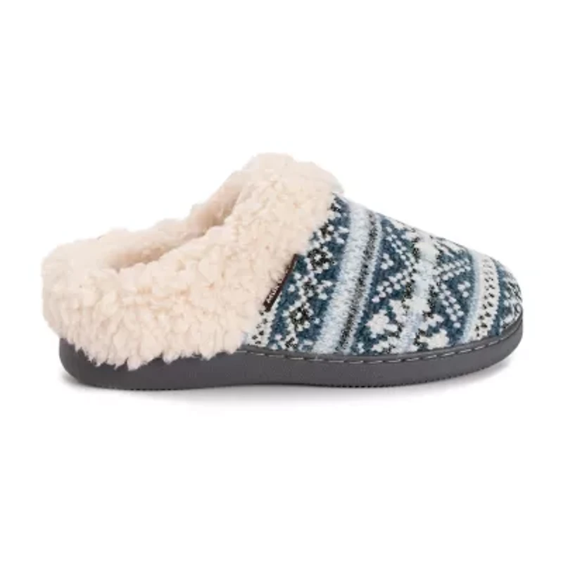Muk Luks Suzanne Slipper Womens Memory Foam Slip-On Slippers