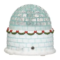 Roman 7"H Lighted Musical Igloo Rotating Characters Christmas Tabletop Decor
