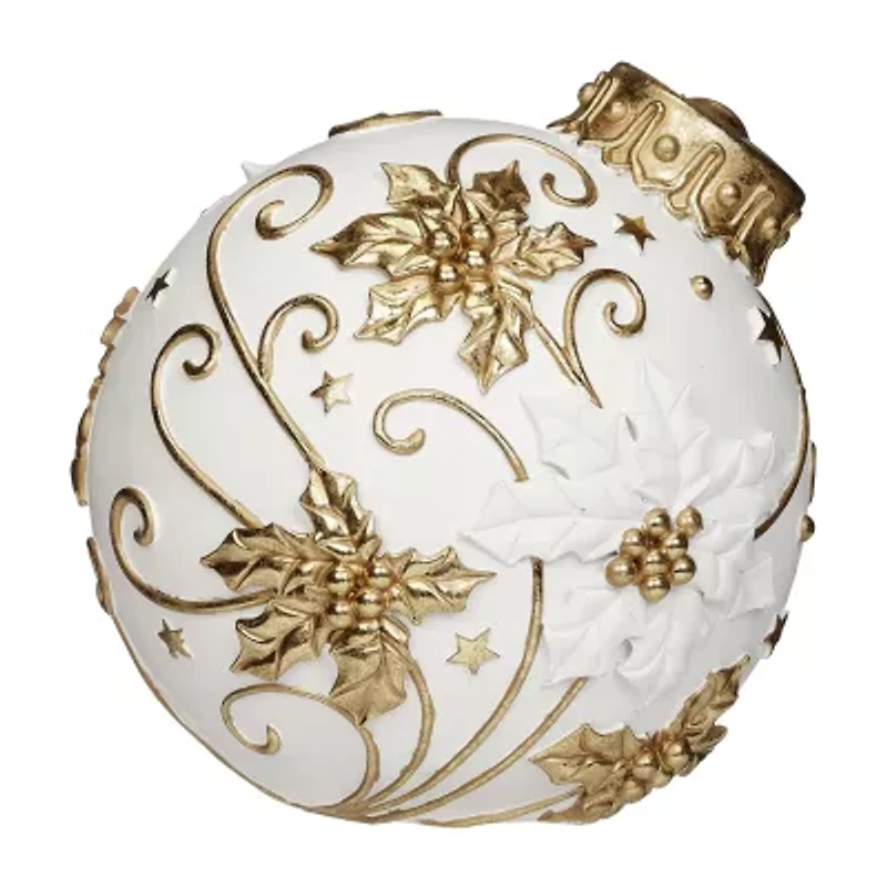 Roman 8"H Lighted Ornament Cardinal Carved Figure Christmas Tabletop Decor