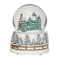 Roman 7h Lighted Swirl Penguins On Cube Christmas Tabletop Decor