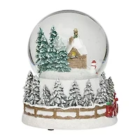 Roman 7h Lighted Swirl Penguins On Cube Christmas Tabletop Decor