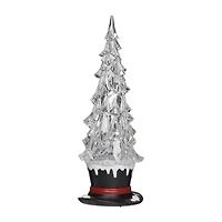 Roman 13h Lighted Swirl Top Hat With Cardinal Christmas Tabletop Decor