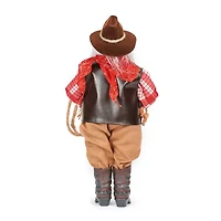 Roman 18"H Cowboy Santa Christmas Tabletop Decor
