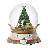 Roman 7h Musical Nutcracker Head Dome Christmas Tabletop Decor