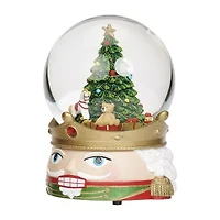 Roman 7h Musical Nutcracker Head Dome Christmas Tabletop Decor