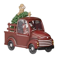 Roman 8h Lighted Swirl Gingerbread Truck Christmas Tabletop Decor