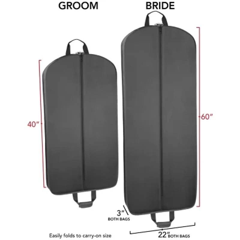 Wallybags Bride And Groom 2-pc. Garment Bag