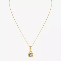 (I-J/Vs1-Vs2) Womens 1 CT. T.W. Lab Grown White Diamond 14K Gold 18 Inch Pendant Necklace