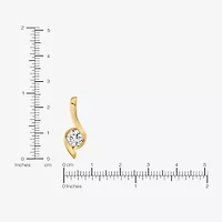 (I-J/Vs1-Vs2) Womens 1 CT. T.W. Lab Grown White Diamond 14K Gold 18 Inch Pendant Necklace