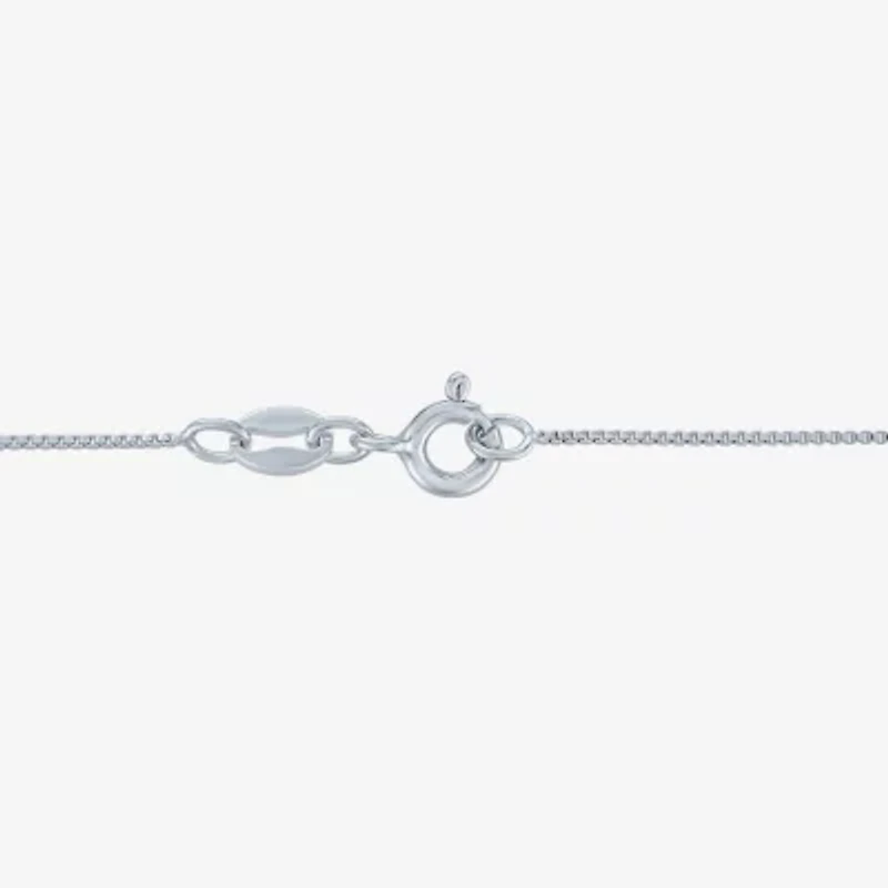 G-H / Si2-I1 Womens 1/10 CT. T.W. Lab Grown White Diamond 14K Tri-Color Gold Over Silver Heart 18 Inch Pendant Necklace