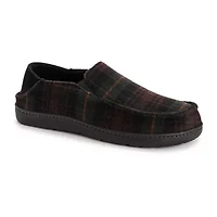 Muk Luks Owen Fll Fit Slipper Mens Memory Foam Slip Resistant Slip-On Slippers
