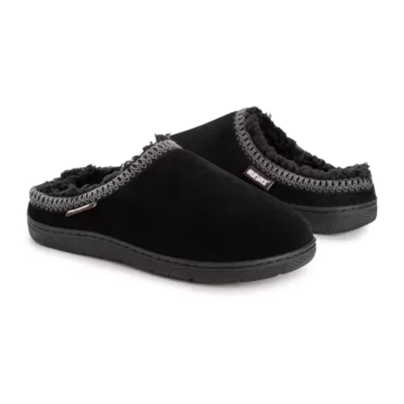 Muk Luks Gabriel Leo Clog Mens Memory Foam Slip Resistant Slip-On Slippers