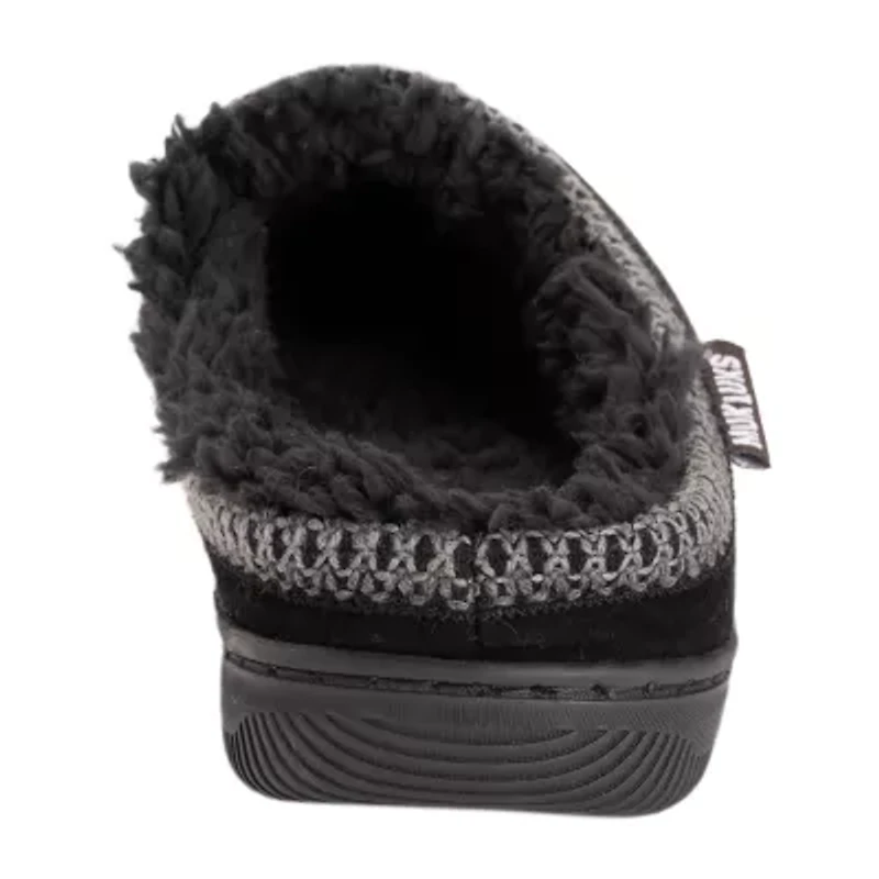 Muk Luks Gabriel Leo Clog Mens Memory Foam Slip Resistant Slip-On Slippers