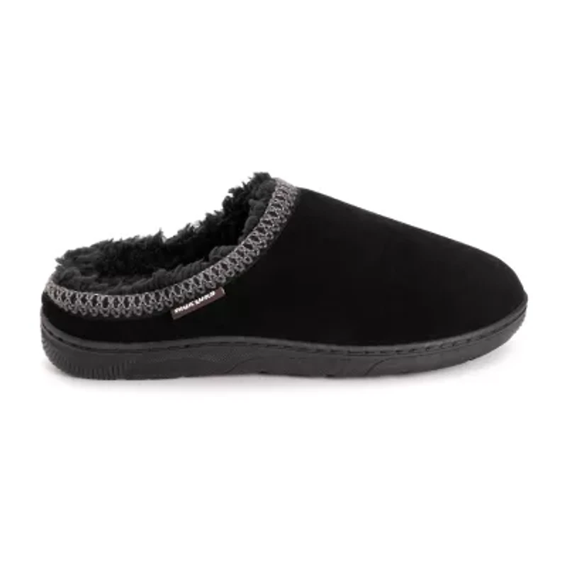 Muk Luks Gabriel Leo Clog Mens Memory Foam Slip Resistant Slip-On Slippers