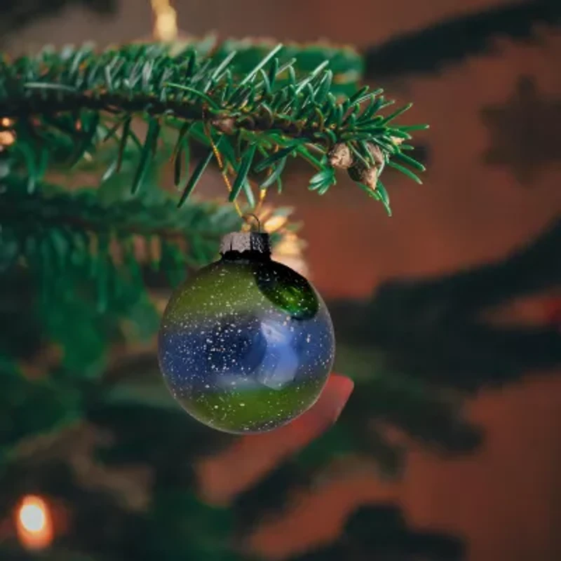 Northlight Stripe Speckled Ball 4-pc. Christmas Ornament