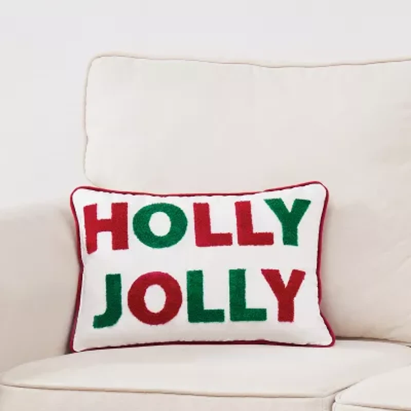 Truly Soft Holly Jolly Decorative Bed Pillow