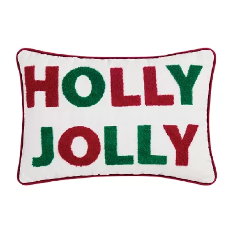 Truly Soft Holly Jolly Decorative Bed Pillow